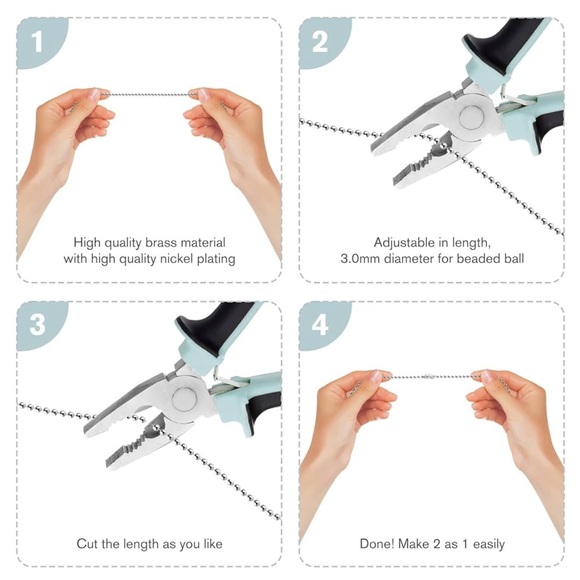 Ceiling Fan Pull Chains With Decorative Fan and Light, 2 Pieces - Gold NWT - Picture 4 of 5